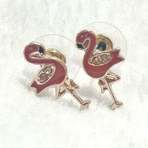 Flamingo Tiny Stud Earrings